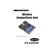 Linksys WCF12 Wireless CompactFlash Card manual cover