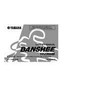 Yamaha YFZ350M Banshee 2000 manual cover