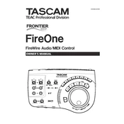 Tascam FireOne manual cover