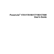 Epson PowerLite 1751 manual cover