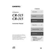 Onkyo CR 515, CR 315 manual cover