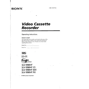 Sony SLV-998HF CS manual cover