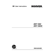 Hoover DDY 062-80 manual cover