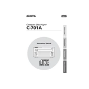 Onkyo C 701A manual cover