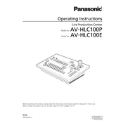 Panasonic AV-HLC100P manual cover