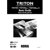 KORG TRITON pro manual cover