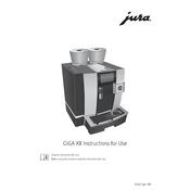 Jura Giga X8 Coffee Machine manual cover