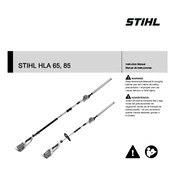 Stihl HLA 65 HLA 85 manual cover