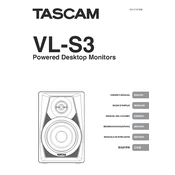 Tascam VL-S3 manual cover