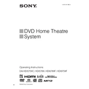 Sony DAV-HDX575WC manual cover