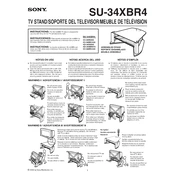 Sony SU-34XBR4 manual cover