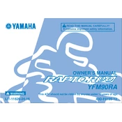 Yamaha YFM90RZ Raptor 90 2010 manual cover