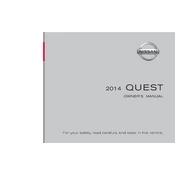 Nissan Quest 2014 manual cover