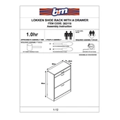 Lokken B&M Shoe Rack with Drawer 383119 manual cover