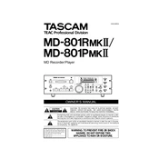 Tascam MD-80PMKII manual cover