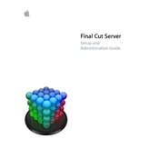 Apple Final Cut Server manual cover