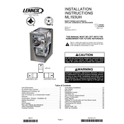 Lennox ML193UH manual cover