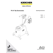 Karcher PS 4 7 Bp Electrostatic 1.007-090.0 manual cover