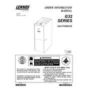 Lennox G32 manual cover