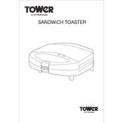 Tower B&M Sandwich Toaster 345282 manual cover