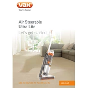 Vax U86-AC-Be, U85-AC-Pe, U85-AC-Re manual cover