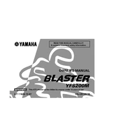 Yamaha YFS200M Blaster 2000 manual cover