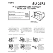 Sony SU-27F2 manual cover