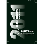 Polaris 600 IQ Racer 2011 manual cover