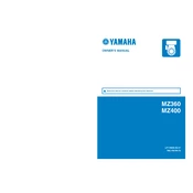 Yamaha MZ360, MZ400 manual cover