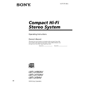 Sony LBT-LX9AV manual cover