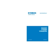 Yamaha SX600H, VT600H, VX600ERH 2003 manual cover