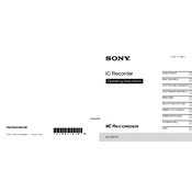 Sony ICD-SX712 manual cover