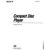 Sony CDP-C322M manual cover