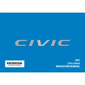 Honda Civic Hatch 2017 manual cover