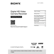 Sony HDR-CX320 manual cover