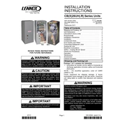 Lennox CB26UH, CB26UHR manual cover