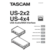 Tascam US-4x4 manual cover