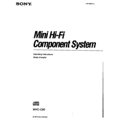 Sony MHC-C90 manual cover