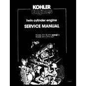 Kohler KT17 Engine manual cover