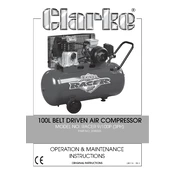 Clarke 2245025 Racer 9 100p 3PH Air Compressor manual cover