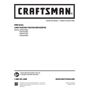 Craftsman CMXGRAM1130035 Tractor manual cover