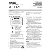 Yamaha APD-1 Demodulator manual cover