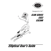 Horizon Fitness CSE2 2005 Elliptical manual cover