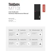 Lenovo ThinkCentre M710t Computer manual cover