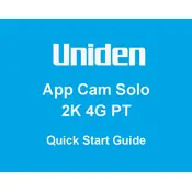 Uniden App Cam Solo 2K 4G PT Camera manual cover