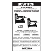 Bostitch BT1855 Nailer manual cover