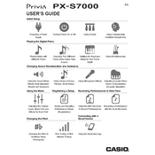 Casio Privia PXS7000 Keyboard manual cover