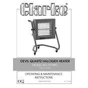 Clarke 6926018 Devil371SPC Quartz Halogen Heater manual cover