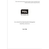 TCL P491TMS Refrigerator manual cover