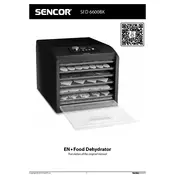 Sencor SFD 6600BK Food Dehydrator manual cover